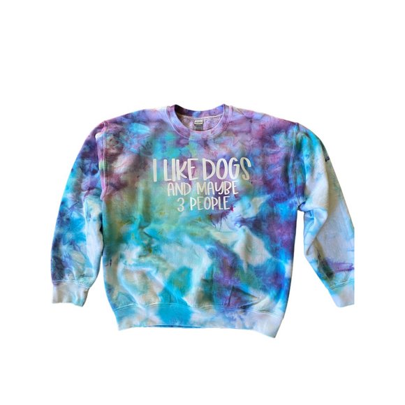 Tie Dye I Like Dogs And Maybe 3 People - Picture 2 of 2